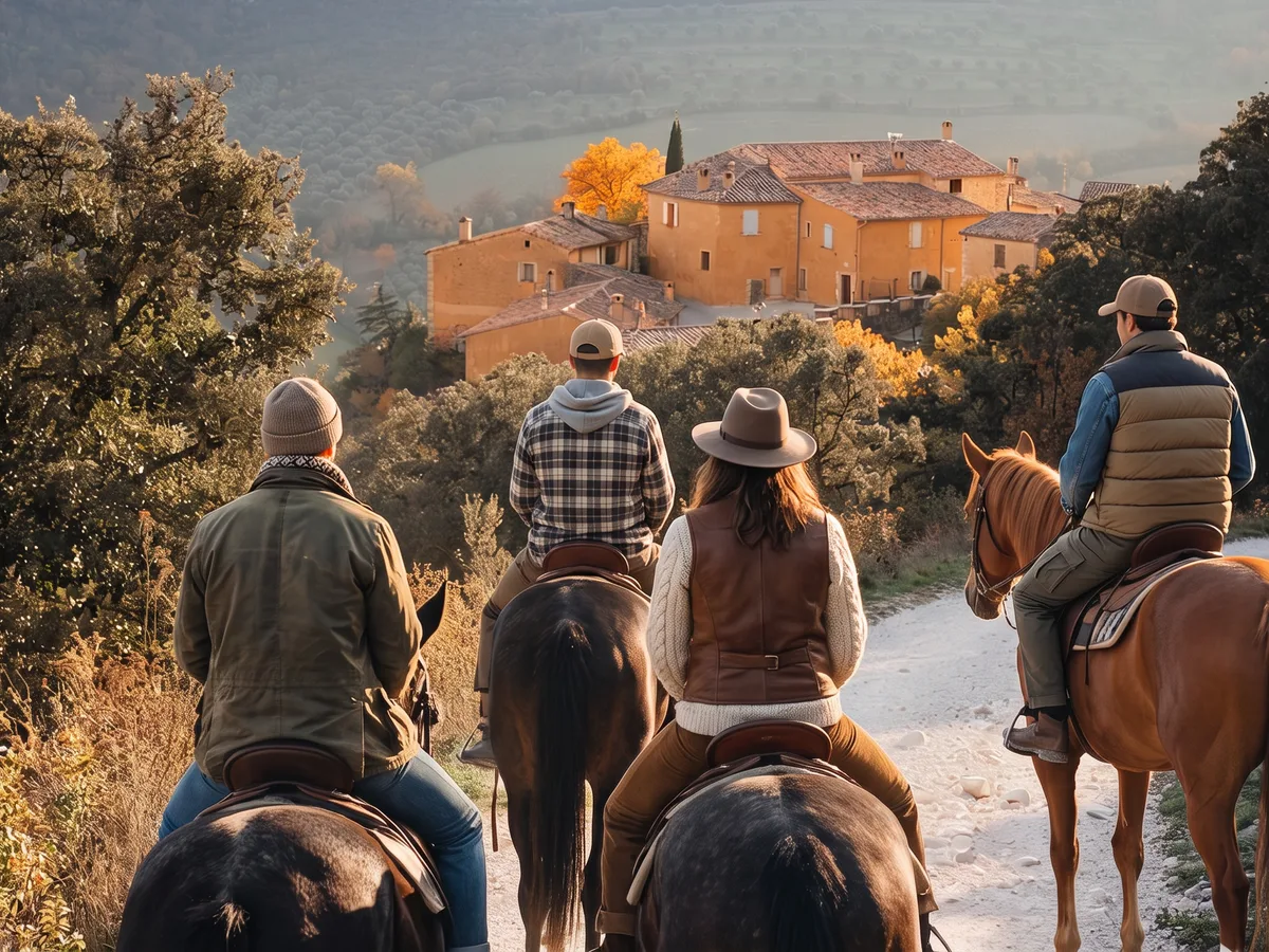 Balade à cheval dans la Drôme, autour de Montoison