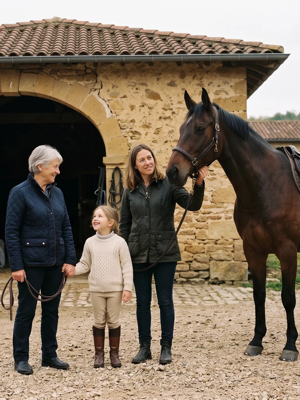 L'équipe, Domaine des Lauzes, centre équestre à Montoison